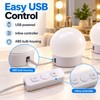 USB Vanity Mirror Lights, Stick-On LED Makeup Mirror Light Bulbs