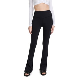 SPLITS59 Women's Raquel High Waist Supplex Flared Legging, 32”, Black, XL
