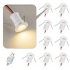 HHTUN 902 120°LED mini Spotlight,DC12V 1W,80Ra,75lm,Small Size,Embedded Installation,Suitable for Cabinet