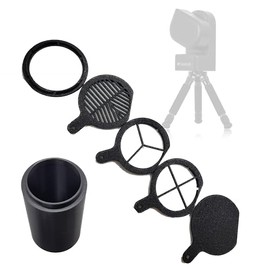 Seestar S50 Dew Shield Premium Accessory Kit, Dew Shield, Dust Cap, Bahtinov Focus mask, Diffraction Spike Masks, Adapter, Best Seestar Accessory Kit (S50PremKitBLACK)