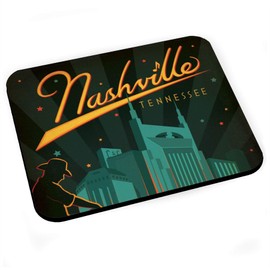 Mausunterlage Nashville Tennessee Poster Vintage Reisen Art Deco 30er Jahre