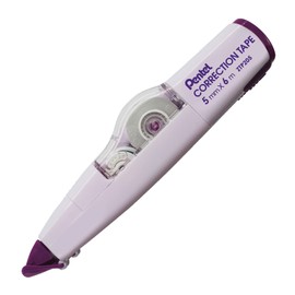Pentel Corrector de Cinta, Recargable, 6 m x 5mm, Color Pastel, Paquete con 1 Pieza, ZTP205BP-M2