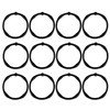 TCMAO Shower Curtain Hooks, Rustproof Decorative Shower Curtain Rings Metal