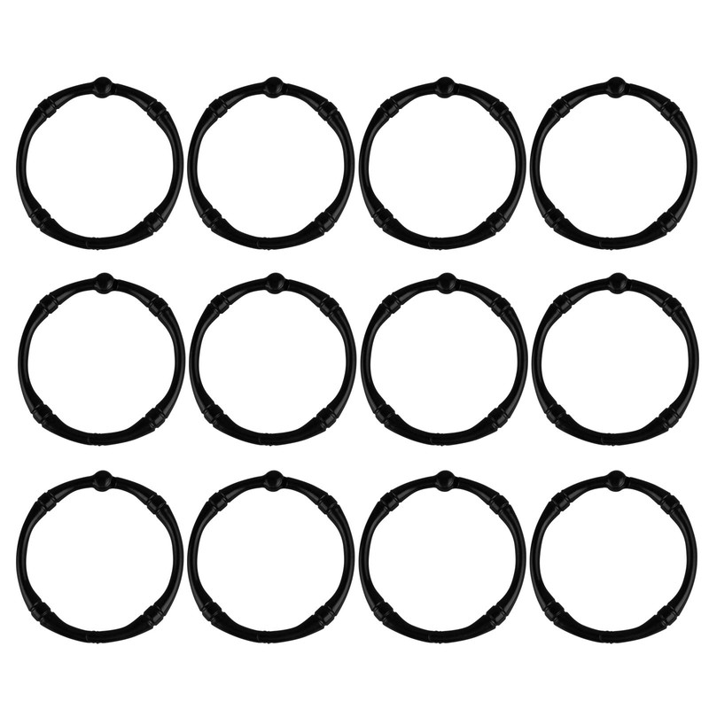 TCMAO Shower Curtain Hooks, Rustproof Decorative Shower Curtain Rings Metal