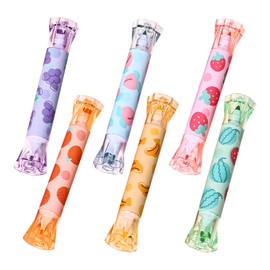 CHUNLINLAODA 6 Pcs Candy Shape Highlighters, Double Highlighters Pens, Assorted colors, Chisel Tip, Candy Pastel High-lighters Pens, Ideal stationery sets for School Home & Work (A)