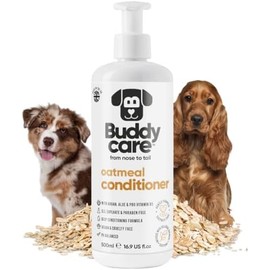 Buddycare Acondicionador De Avena para Perros(16.90 Oz) Elaborado con Aloe Vera, Aceite De Argán Y Provitamina B5 para Desenredar El Pelaje