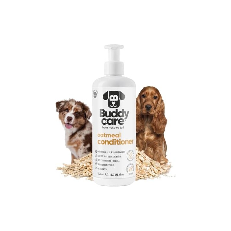 Buddycare Acondicionador De Avena para Perros(16.90 Oz) Elaborado con Aloe