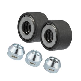 INFINAUTO Universal Wheel Stud Installer Tool, Wheel Bolt Installer, M12x1.25 M12x1.5 M14x1.5, Iron, with 3/4" Hex Wheel Lug Nuts, Silver Tone, 1 Set Stylish Design