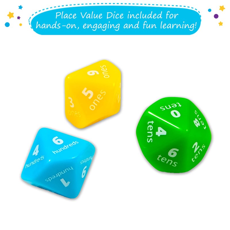 Simply magic 140+1 PCS Colorful Base Ten Blocks & Activities