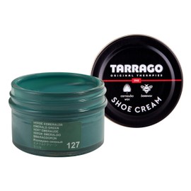 Tarrago Shoe Cream Professional Shoe Polish for Leather Boots, Shoes, Purse, Furniture Eco Friendly Leather Conditioner 1.7oz - Emerald Green #127
