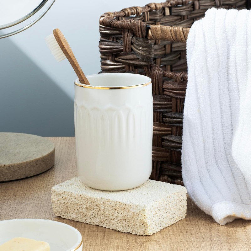 Set da bagno, 3 pezzi, dispenser per sapone, portasapone e