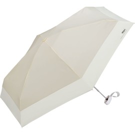 [2023] Wpc. Parasol Shading Tiny Beige Folding Umbrella, 18.5 inches (47 cm), Women's, For Rain or Shine, Light Shade, UV Protection, 100% Compact, Small, Slim, Square Type, Easy to Store in Bag, Rich Colors, Bicolor Elegant, Adult, Cute, Commute, School