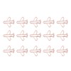 100Pcs Airplane Shaped Paper Clips Metal Lightweight Multipurpose Cute Shaped
