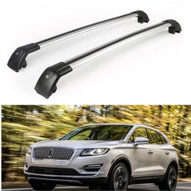 MotorFansClub Roof Racks Cross Bars Fit for Compatible with Lincoln MKC 2015-2019 Baggage Cargo Luggage Racks Rail Crossbars Lockable Aluminum (2 PCS)