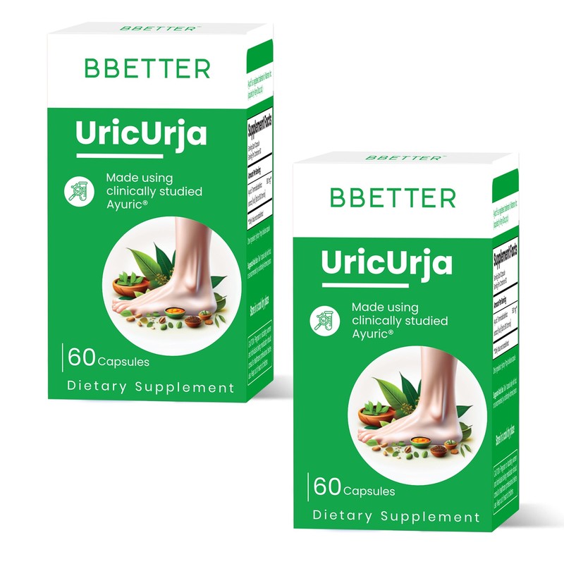 BBETTER UricUrja – Uric Acid & Gout Support Supplement –