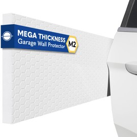M2 Garage Wall Protector Car Door Wall Protector, Tool-Free, Designed in Australia (White, 2 Pack)