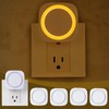 LED Night Lights​ Plug in to Wall,[4-Pack]Plug in Night Light,Auto