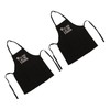 2pcs Kitchen Cooking Aprons Adjustable Bib Soft Chef Apron with