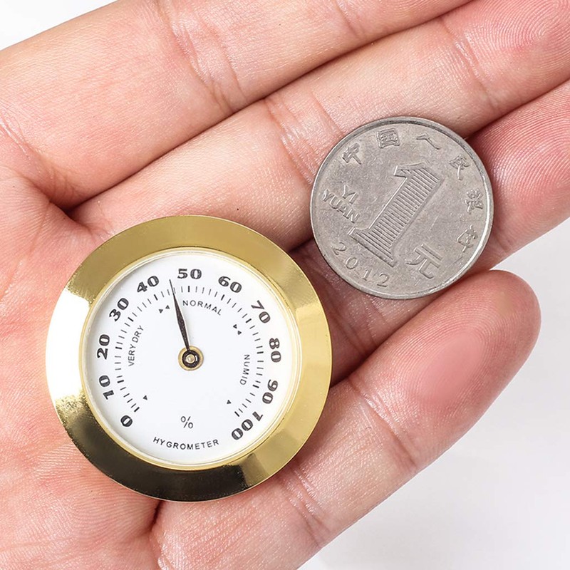 Gereiny Professional Hygrometer Analog Hygrometer Mechanical Round Hygrometer Humidity Gauge