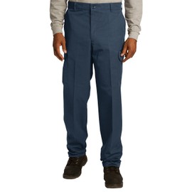 Red Kap Men 's resistente a las manchas ajuste relajado Industrial pantalones cargo, Marino, 44W x 32L