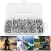 500PCS Single Double Barrel Crimping Sleeve Fishing Line Wire Leader