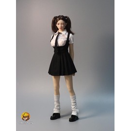 [TOYBARJAPAN] 1/6 Figures Accessories/Fits TBLeague and Other Elements HAILI TOYS Office Lady OL Work JK Uniform, Shirt and Tie, Suspender Skirt, Tocking Socks, Leather Loafer Shoes (Body and Head Not