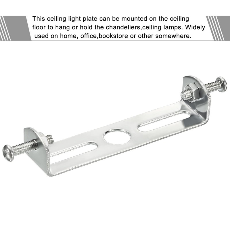 TOP-VIGOR 4Sets Light Fixture Ceiling Bracket, 75x18x16mm Ceiling Light Plate