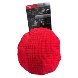 Playology Plush Crinkle Disc Beef Scent Large XL Dogs 50lbs & up Engaging All