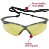 Kimberly-Clark 3 PAIRS KleenGuard V30 Nemesis Safety Glasses (22610), Amber