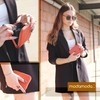 modamoda de - P04 Italian Women's Wallet Real Leather Short,