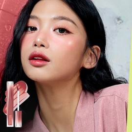 3CE [NEW/Dew Tint] Misty Lip Bare + Shine Reflector + Misty Tint Ring + Mini Tint (Random) - Coral Drench (Recommended for Warm) / 3CE [NEW/이슬틴트] 미스티 립 베어+샤인 리플렉터+미스티틴트링+미니 틴트(랜덤) - 코랄 드렌치(웜 추천)