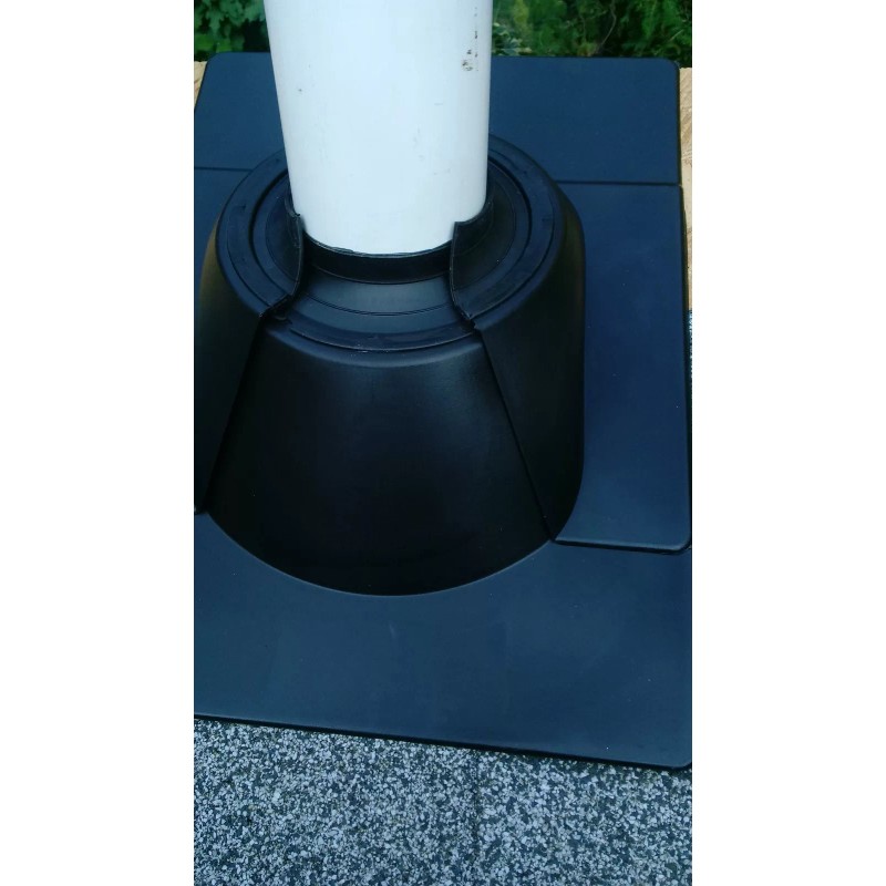 GARRDAL 2 part pipe boot. roof flashing retrofit Read limited