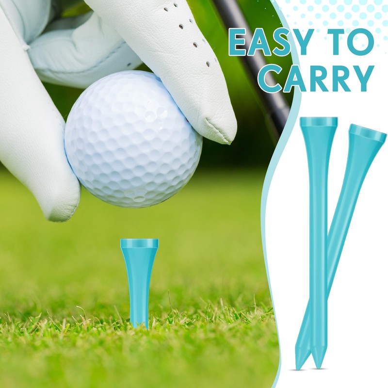 Jenaai 200 Pcs Golf Tees Bamboo Golf Tees Professional Golf