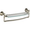 DELTA Cassidy 18 inch Glass Shelf With Towel Bar, Stainless,