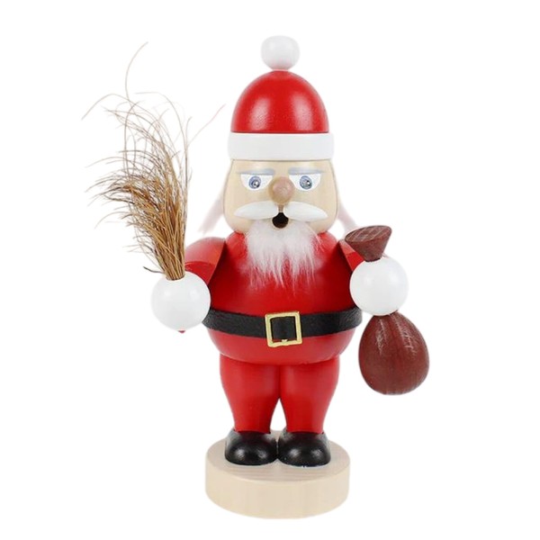 Steinbach Steinbach Mini Wooden Smoker Santa Claus Nutcracker, 7.1 inch