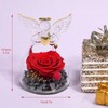 Yamonic Eternal Rose Gifts for Women,Preserved Real Rose in Glass