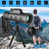 80*100 Zoom HD Monocular Telescope Day/ Night Vision BAK4 Starscope