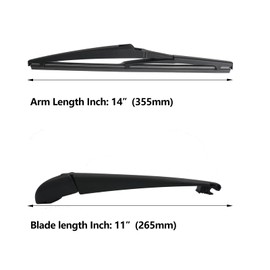 Replacement For Hyundai Tucson 2016-2021 Rear Wiper Blade and Wiper Arm - Rear Windshield Wiper Arm Blade Kit