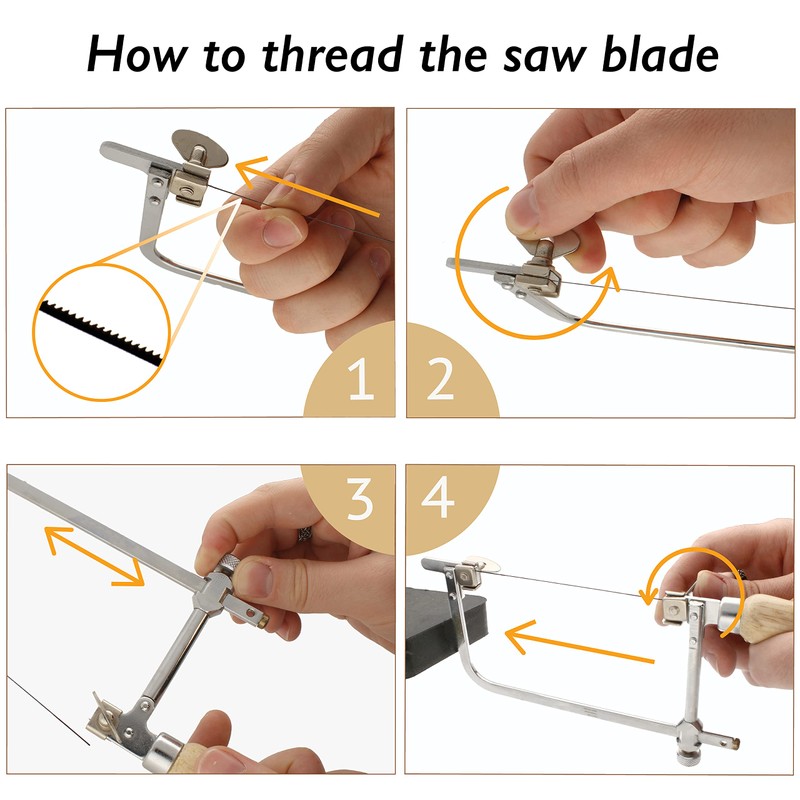 The Beadsmith Saw Frame – Basic Elements – Adjustable, German
