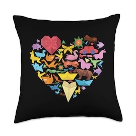 Origami Paper Crane Japanese Culture Art men women kids girl Throw Pillow