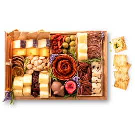 Nibble Charcuterie Deluxe Meat & Cheese Board for 4-5, Ready to Eat Charcuterie Board for Birthdays, Christmas, Thank You, Corporate Gifts