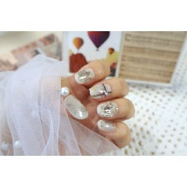Handmade Nail Tips-The Urban part 2. Letter - Short Almond / 수제네일팁-The Urban part 2. Letter - 숏 아몬드