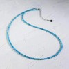 Unbranded Natural Apatite 3mm Gemstone Beads Dainty Choker Minimalist Crystal