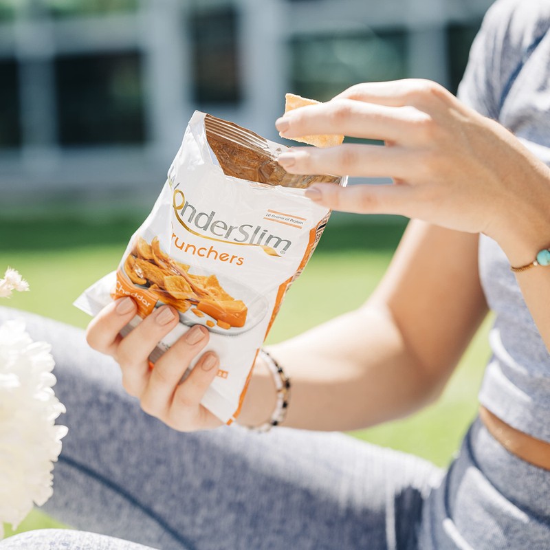 WonderSlim Protein Snack Chips, Cheddar, Low Fat & Gluten Free