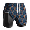 Viisendy Pro Men's 2-in-1 Compression Lining Beach Shorts and Swim