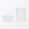 MUJI 84683848 Lunch Capsule with Topping Cup, Clear, 11.8 fl