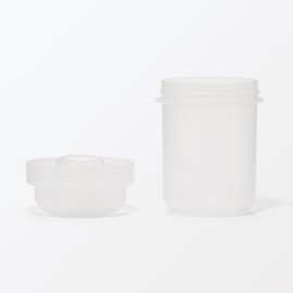 MUJI 84683848 Lunch Capsule with Topping Cup, Clear, 11.8 fl oz (350 ml)