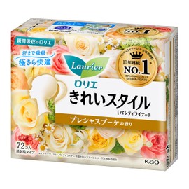Kao Lorie Panty Liner, Beautiful Style, Precious Bouquet Scent, Pack of 72