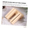 Ciieeo 24Pcs Wooden Card Holder Stand Rustic Table Number Holders