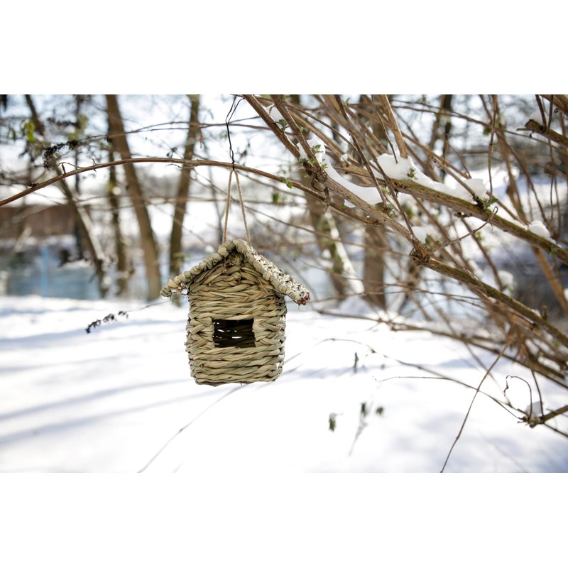 Kerbl Pet Grass House for Birds, Bird House, Bird Nest,